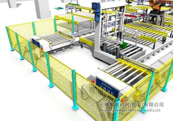 RGV+托盤(pán)轉(zhuǎn)運(yùn)+提升機(jī)聯(lián)動(dòng)